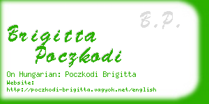 brigitta poczkodi business card